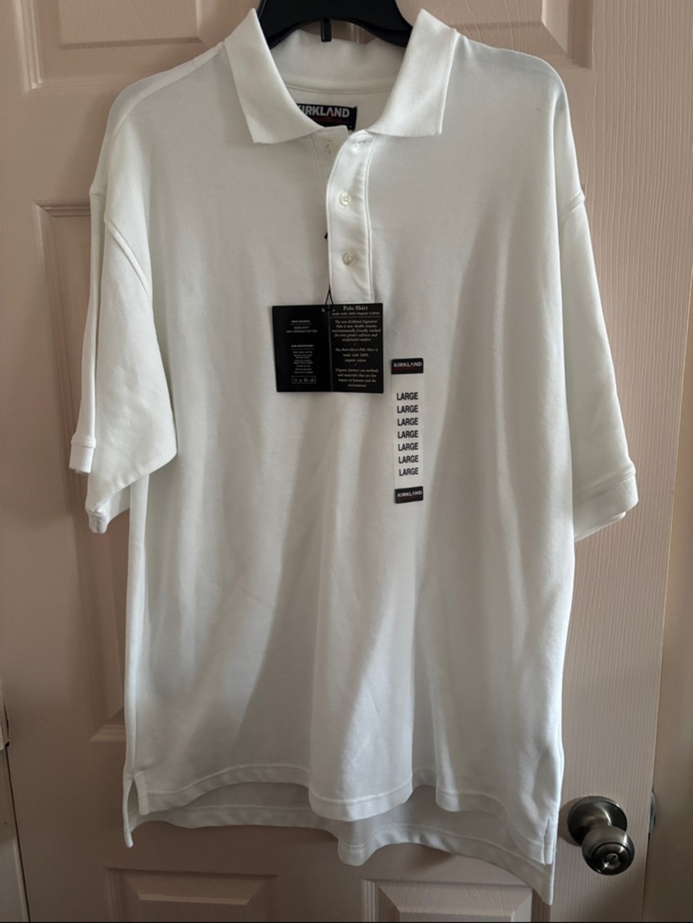 Kirkland Signature White Men's Polo Shirt